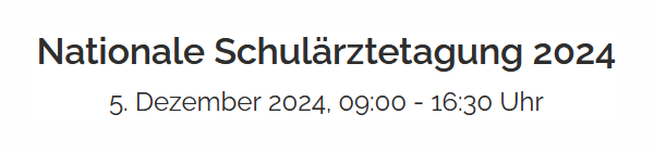 Logo Nationale Schulärztetagung ScolarMed 2024