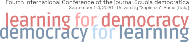 Logo 4th International Conference of “Scuola Democratica”