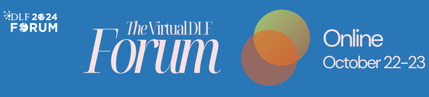 Logo The Virtual 2024 DLF Forum